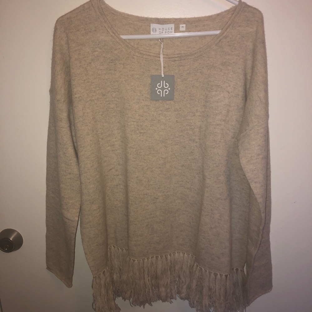 House of Pom brand new cashmere sweater
